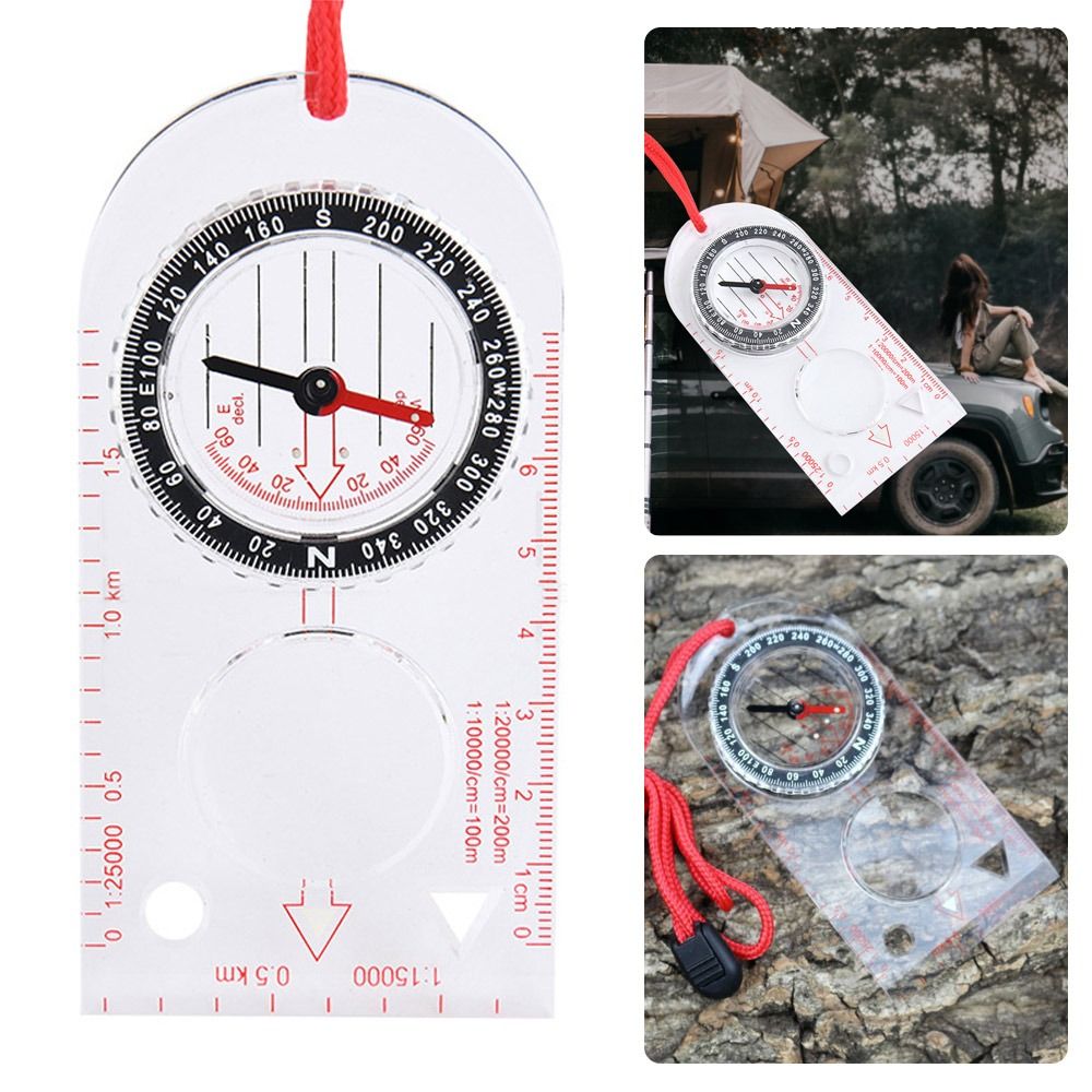 Map Compass Orienteering - Placa de base de orientação, bússola,