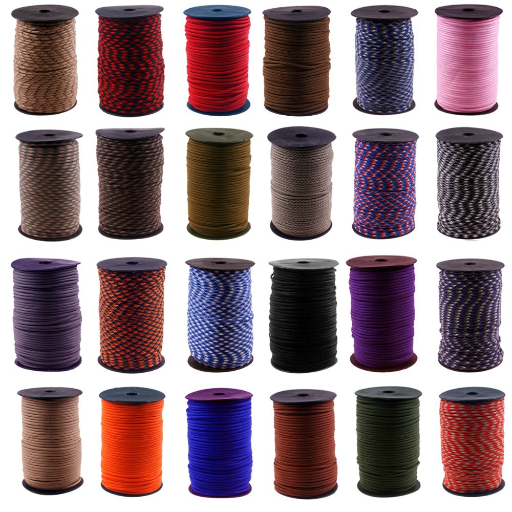 Paracord 550 Feet - Corda de cordão de paraquedas, 100