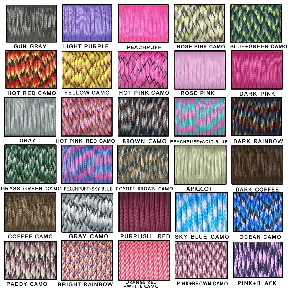 Paracord 550 Feet - 1 pçs 550 paracord pára-quedas cordão