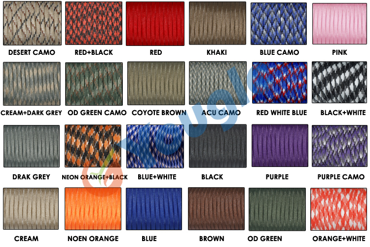 Corda de cordão de paraquedas, - Paracord 550 Feet avaliação e preço
