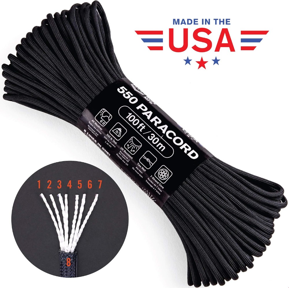 Corda Paracord 550 de 100 Pés  - Paracord 550 Feet avaliação e preço