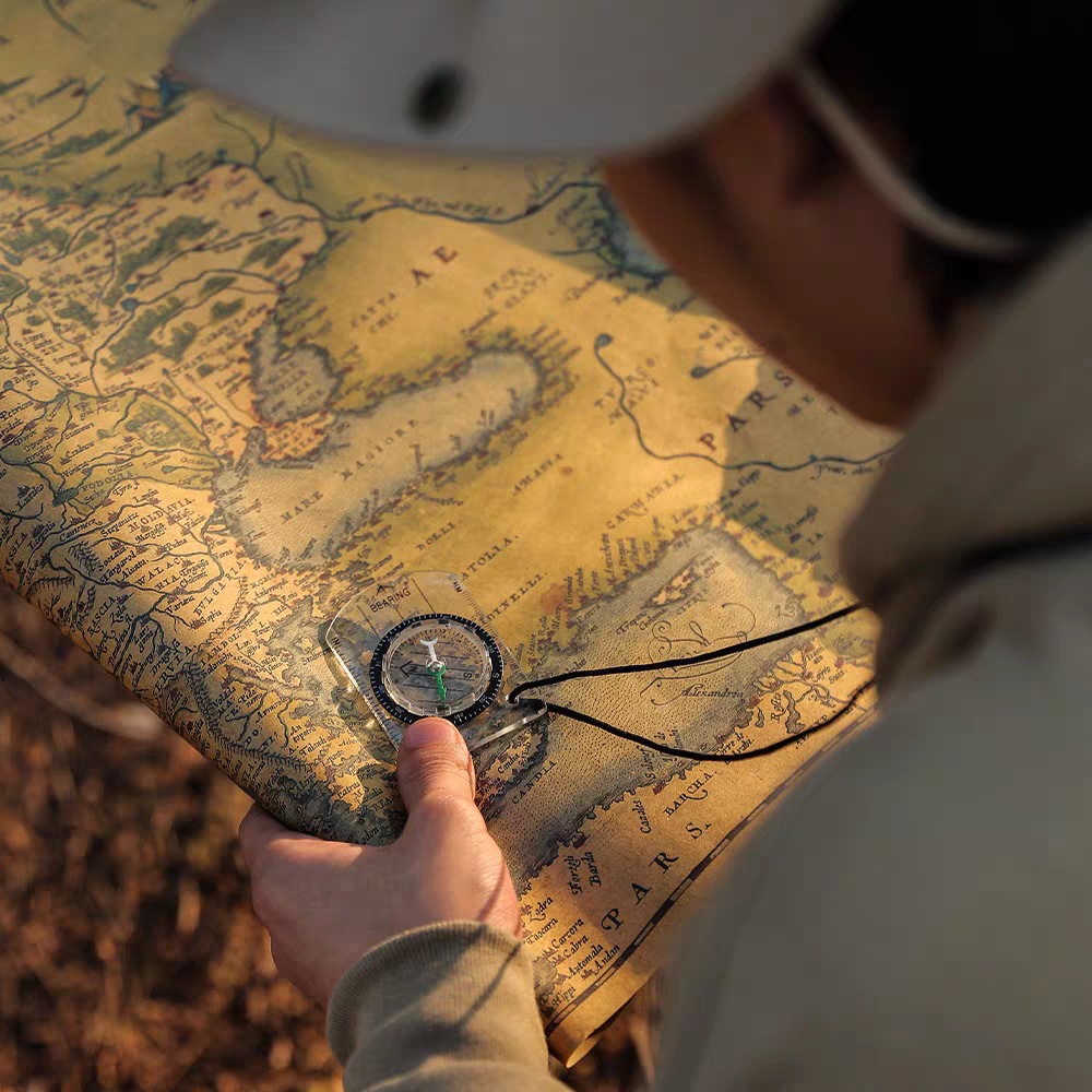 1 PCS Novo Mini Bússola Transp - Map Compass Orienteering avaliação e preço