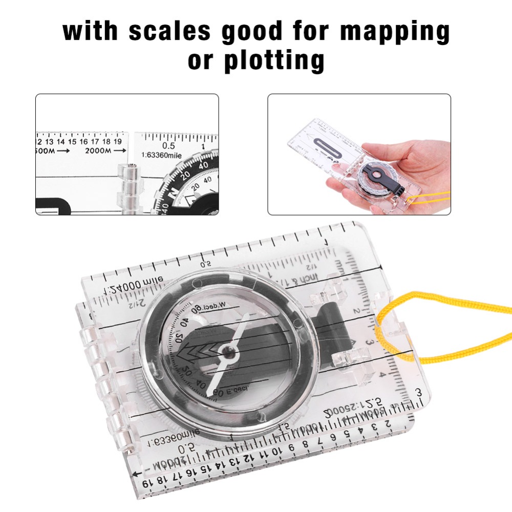 Bússola de Orientação Durável  - Map Compass Orienteering avaliação e preço