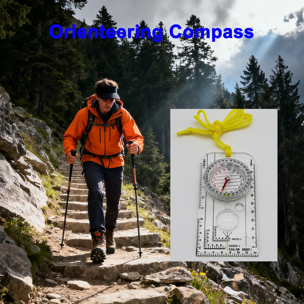 Bússola de orientação acrílica - Map Compass Orienteering avaliação e preço