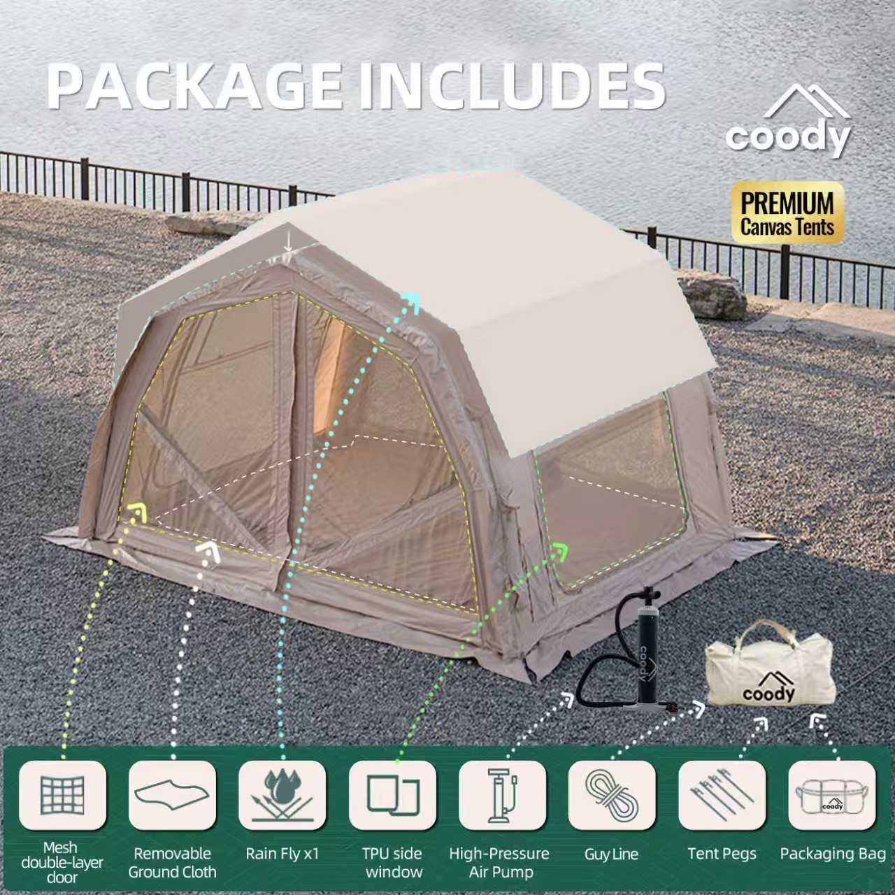 Tenda Inflável Pro Air 10.0 -  - Outdoor Adventure U Of U avaliação e preço